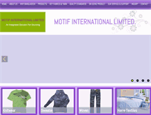 Tablet Screenshot of motifbd.com